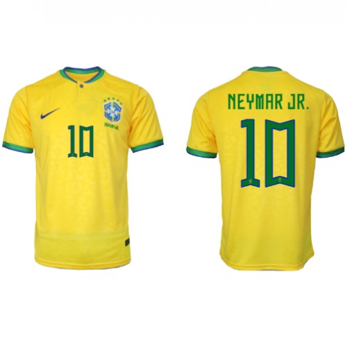 Maillot de foot Brésil Neymar Jr #10 Domicile Monde 2022 Manches Courte